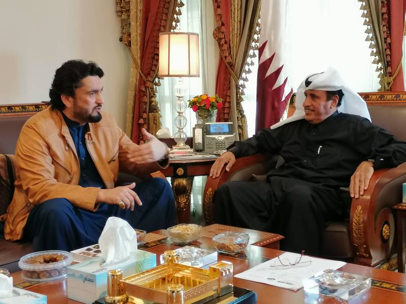 Shaheryar Afridi with Qatari Ambassador 