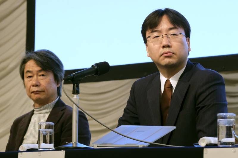 Nintendo president Shuntaro Furukawa making announcement 