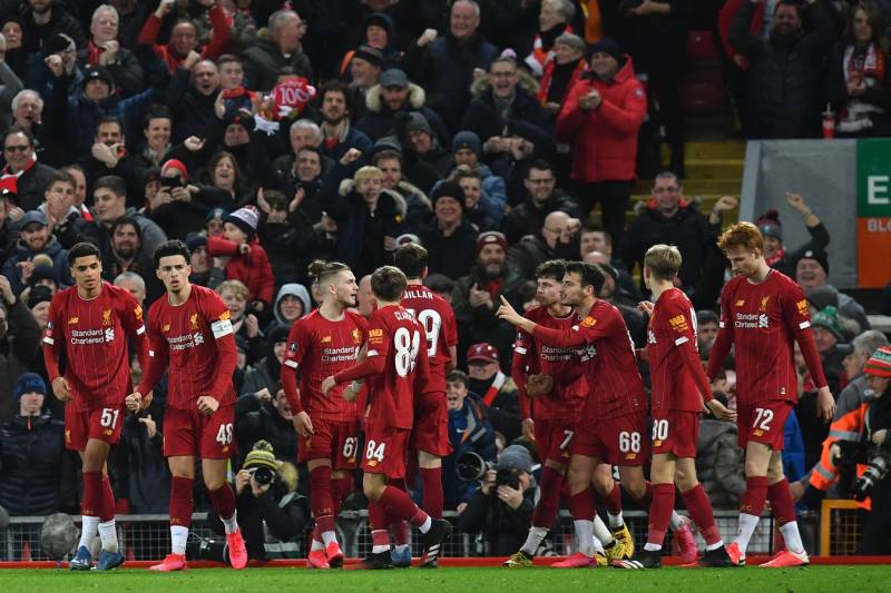 Liverpool youngsters beat Shrewsbury to reach FA Cup fifth round