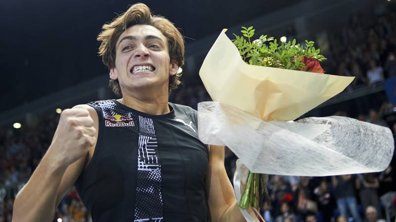 Duplantis breaks world pole vault record for second time in eight days