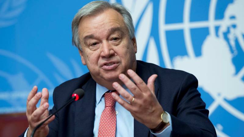 Antonio Guterres meets with delegation of refugees 