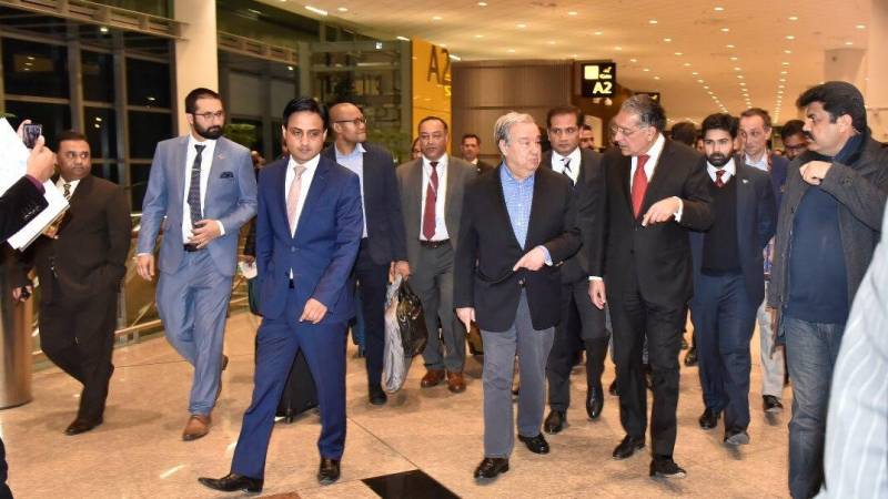 UN secretary general arrives in Pakistan on four-day visit