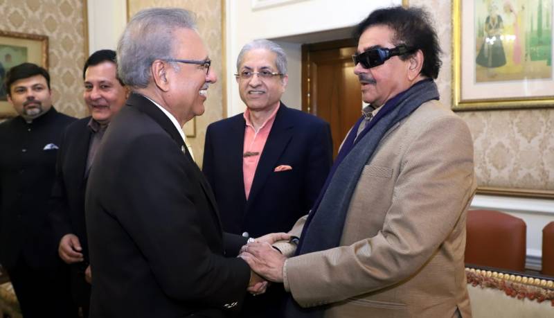 Congress leader Shatrughan Sinha meets President Arif Alvi in Lahore