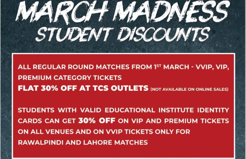 PSL announces discounted tickets for students