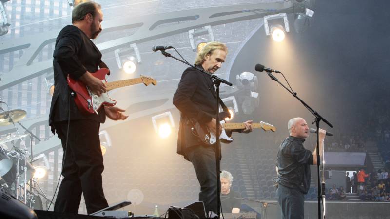 Rock band Genesis reunites for UK tour