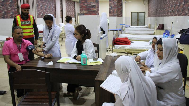 20-bed hospital providing first aid near Gaddafi Stadium