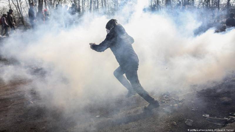 War Crime? Potentially lethal tear gas shells found where migrants are battling police to enter Greek 