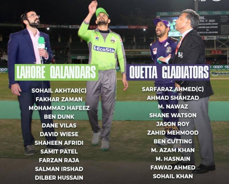 Qalandars make four changes and elected to field first against Quetta