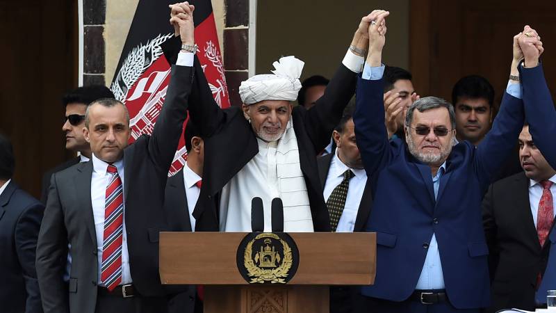 Rockets mar Afghan president's swearing-in as rival inaugurates self