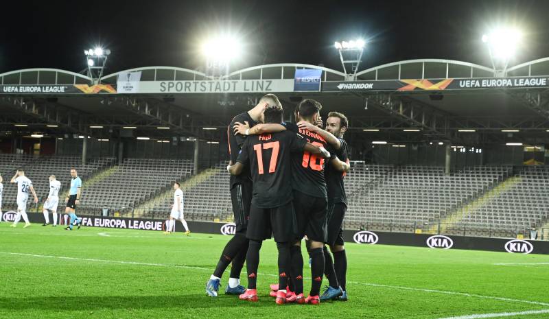 Man Utd thrash LASK behind closed doors in Europa League