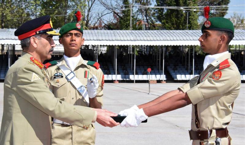 Passing out parade held at Kakul military academy  