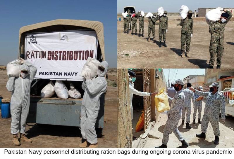 Pak Navy distributes ration among deserving families 