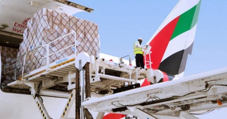 Emirates plane airlifts 62-ton food supplies from Karachi to Dubai