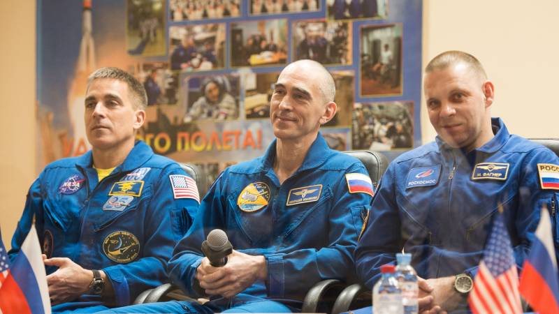 Space station crew blast off despite virus-hit build up