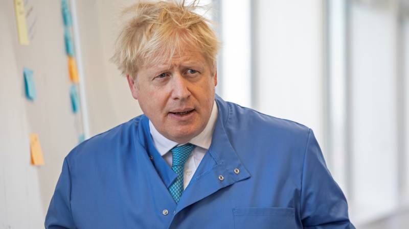 Boris Johnson back on hospital ward with UK in Easter lockdown