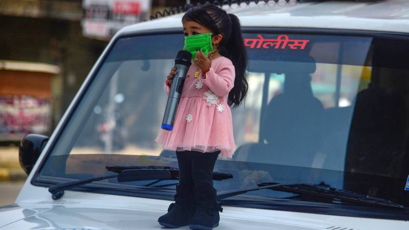 World's smallest woman in India stay-at-home virus appeal