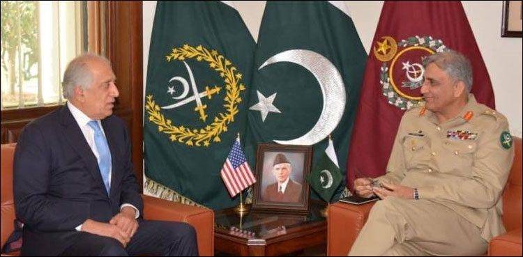 COAS, Khalilzad discuss Afghan peace process