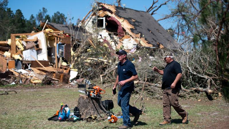 Pacific clean-up after homes blown to smithereens by superstorm