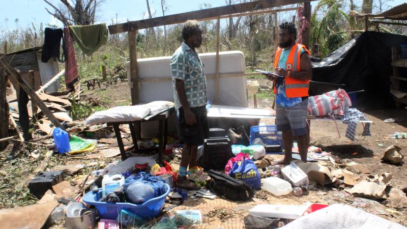 Virus lockdown puts brakes on Vanuatu cyclone relief