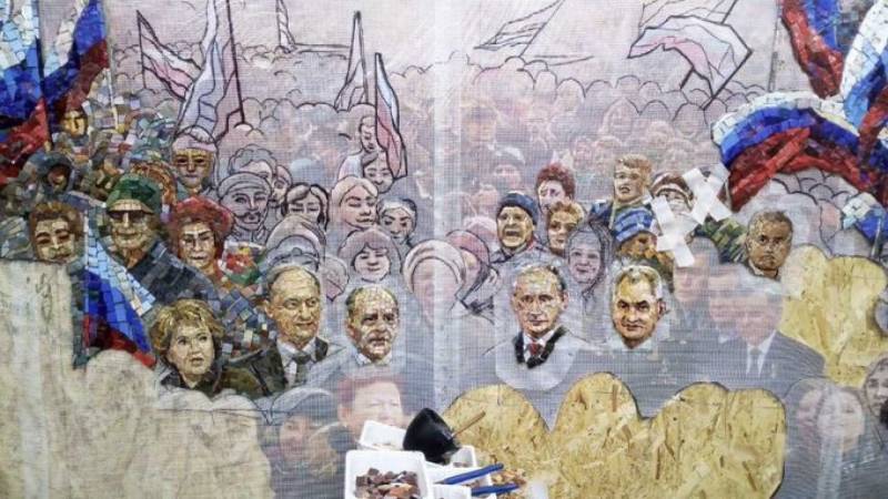 Russia ditches Putin mosaic in army church