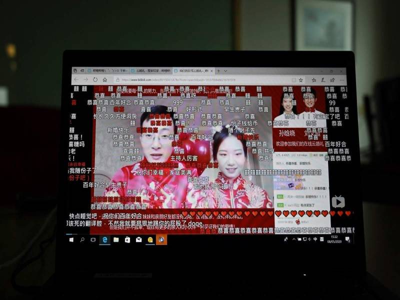 China weddings go online