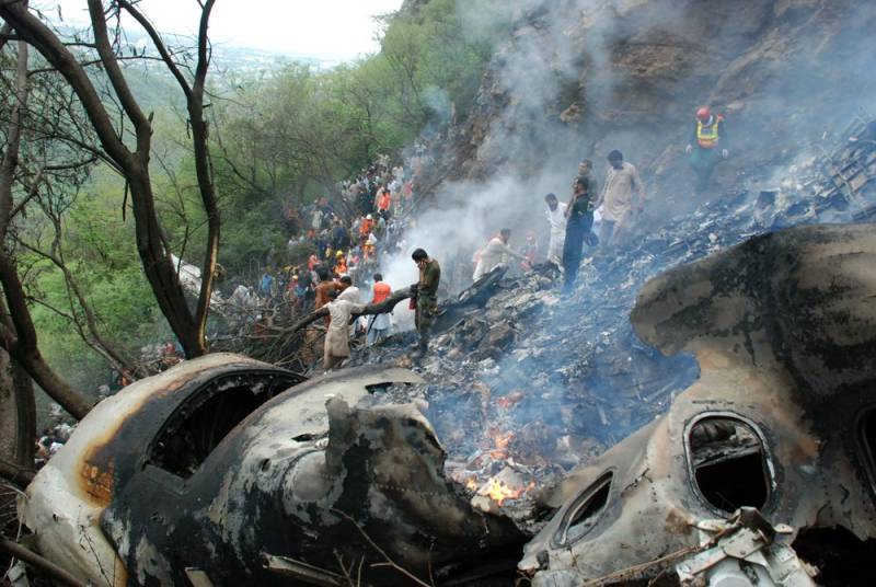 Timeline of major air crashes in Pakistan