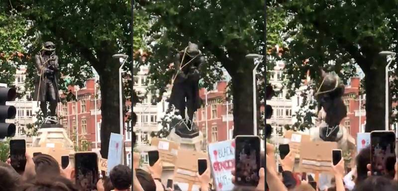 UK slave trader's statue toppled in anti-racism protests