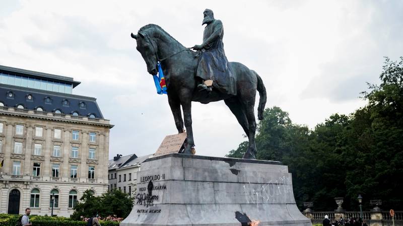 Belgian city removes statue after anti-racist protest