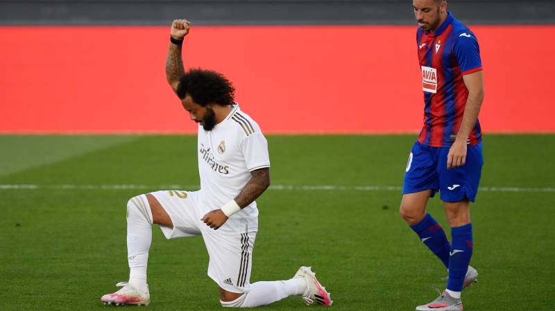 Marcelo takes knee, Hazard off as Real Madrid return with win