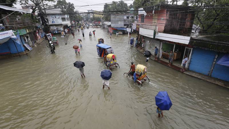 Third of Bangladesh underwater as monsoon drenches region