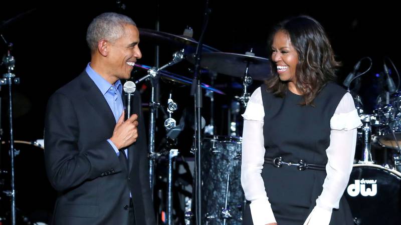 First guest on Michelle Obama's new podcast? Barack, of course