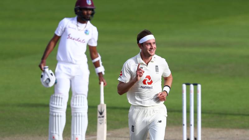 Broad, Burns star as England set West Indies 399 to win series finale