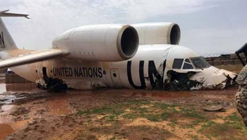 11 injured in failed landing of UN plane in Mali 