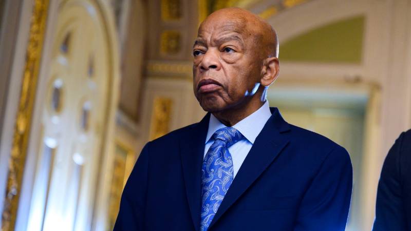 Trump avoids praising deceased civil rights hero John Lewis