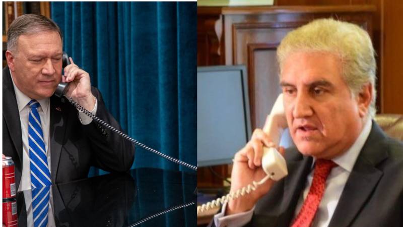 Qureshi raises Indian atrocities with Mike Pompeo 