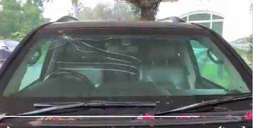 Maryam Nawaz shares video of her damaged vehicle