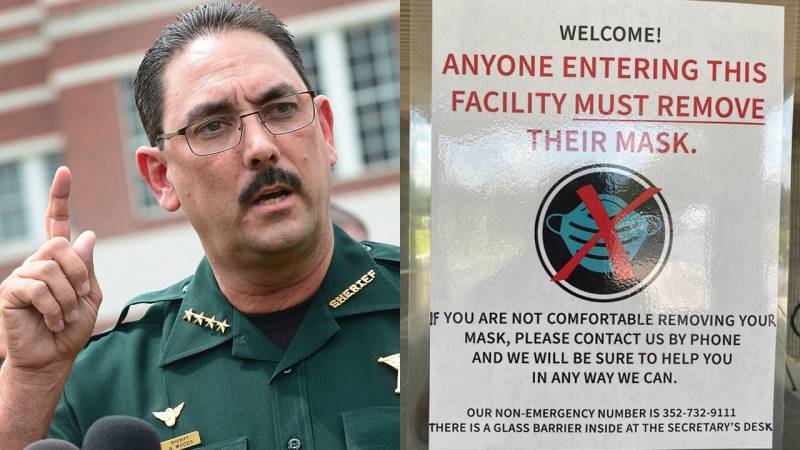 Florida sheriff bans face masks among officers