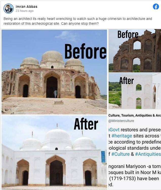 Imran Abbas lashes out at govt's efforts for ancient sites restoration