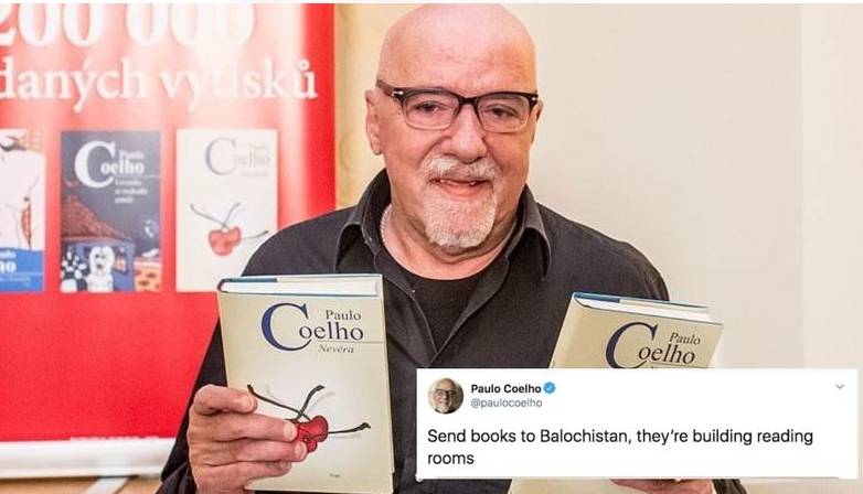 Brazilian novelist urges fans to donate books to Balochistan