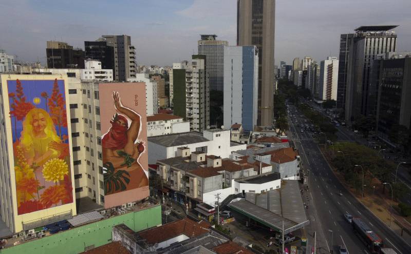 Street art thrives in Sao Paulo despite pandemic