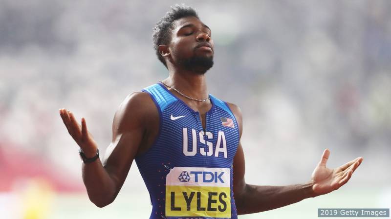 Sprint star Lyles wins 100 metres at Hungary meet