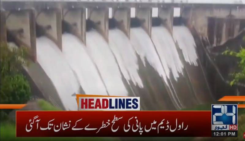 Rawal Dam spillways opened as Soan River in flood after heavy rain