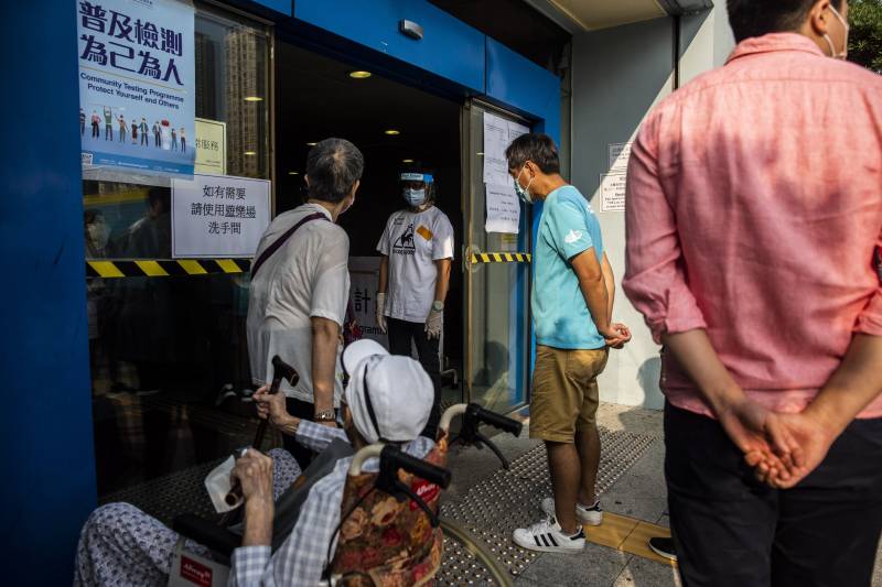 Hong Kong rolls out mass testing as virus continues US spread