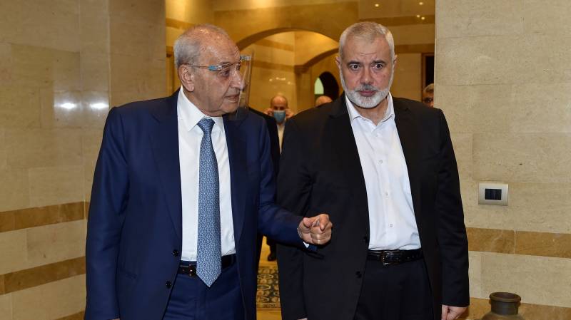 Hamas chief in Lebanon to meet Palestinian factions