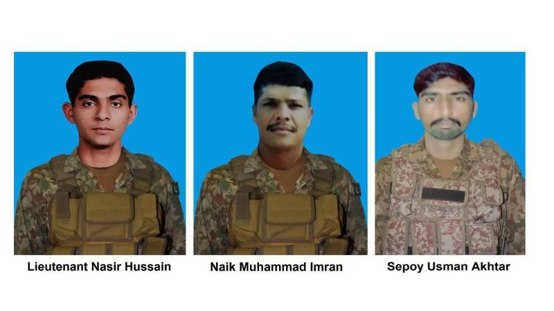 Lieutenant, two soldiers embrace martyrdom in NW 