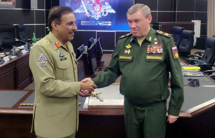 CJCSC Gen Nadeem meets Russian, Azeri defence chiefs in Moscow