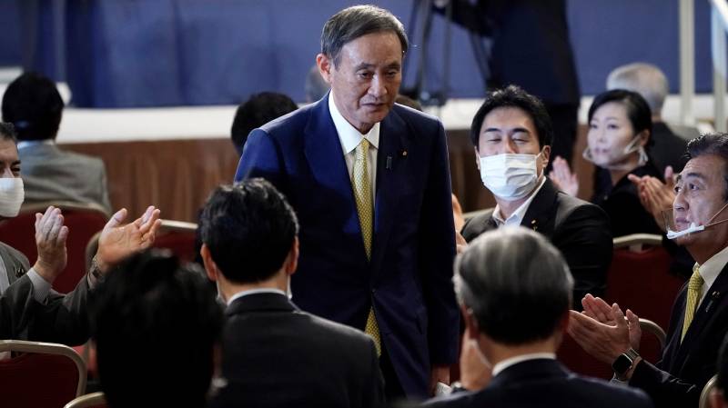 Japan ruling party elects Yoshihide Suga as PM successor