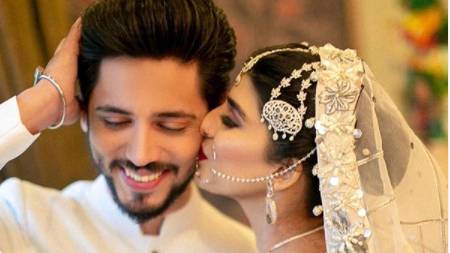 TV host Ahmed Godil ties knot with Asra, photos go viral