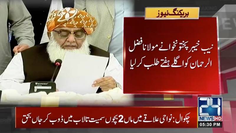 NAB Peshawar summons JUI-F chief Fazal-ur-Rehman