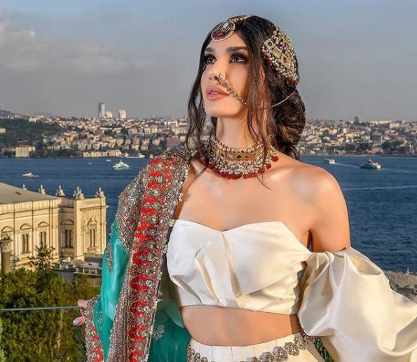 Ertugrul actress Burcu Kiratli’s pictures in Ali Xeeshan outfits go viral